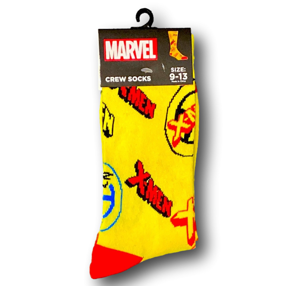 3/$20 Marvel X-Men Funny Novelty Crew Socks - NWT